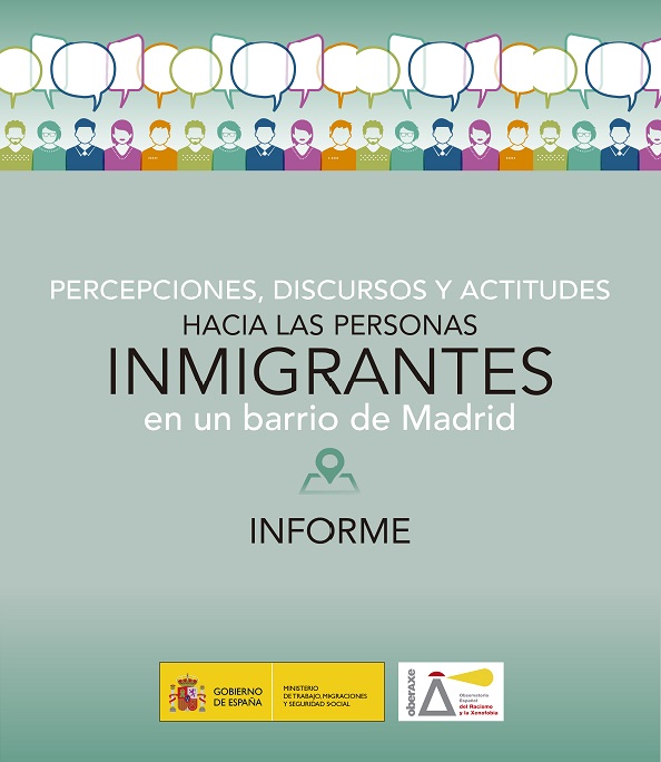 Portada de la publicación 'Percepciones, Discursos y Actitudes Hacia las Personas Inmigrantes en un Barrio de Madrid'