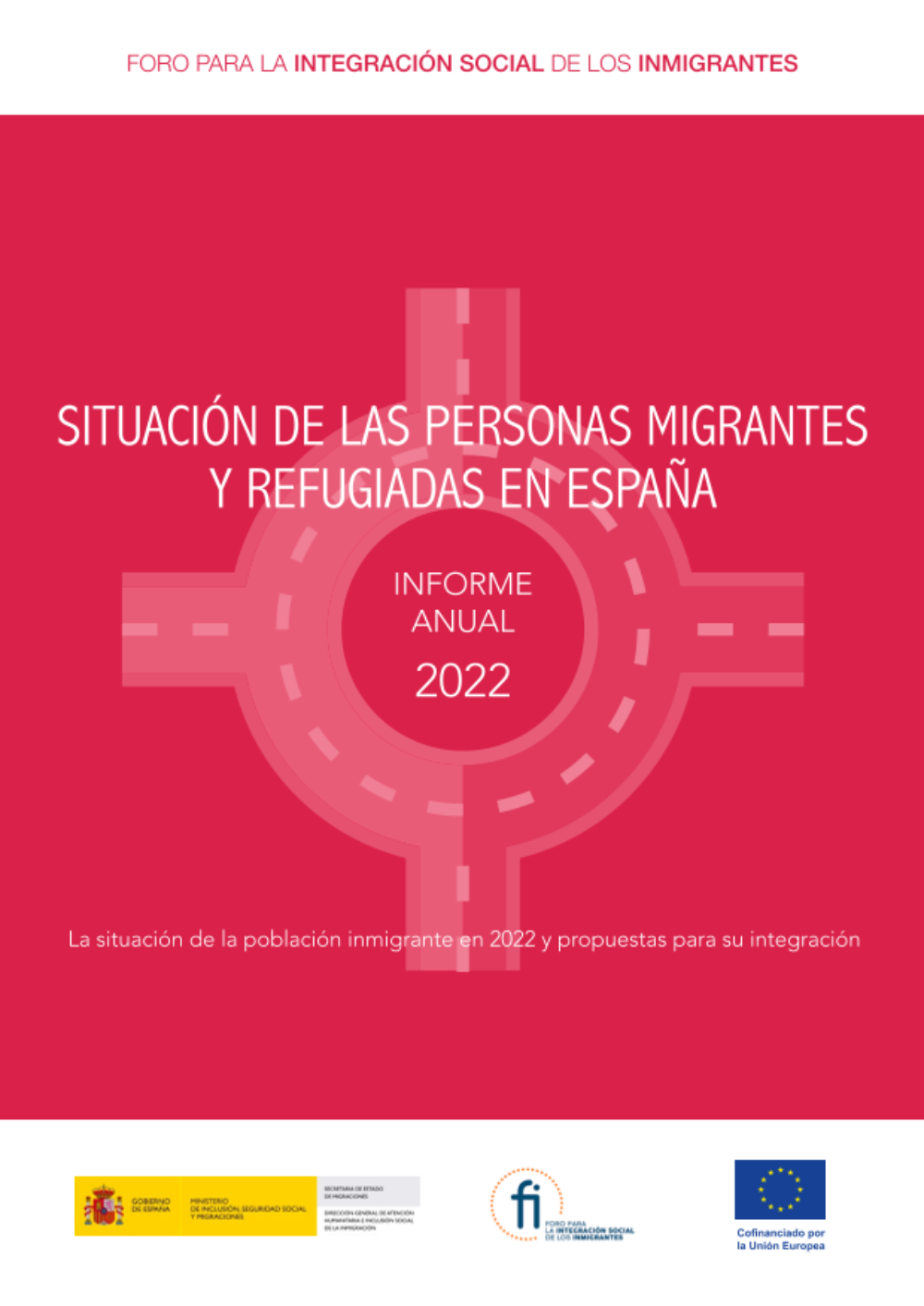Portada de la publicación Informe Anual 2022 sobre la situación de las personas migrantes y refugiadas en España