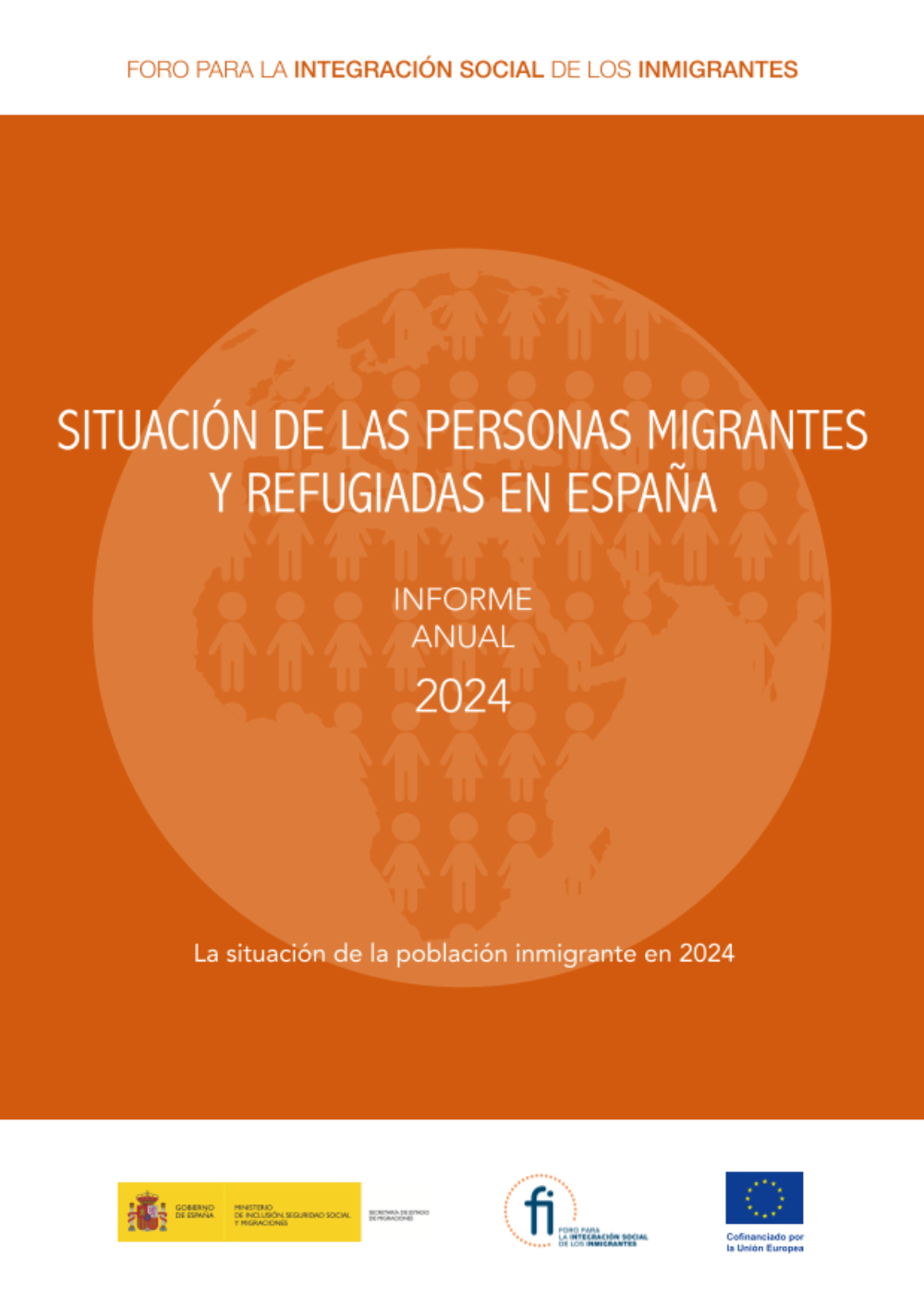 Portada de la publicación Situación de las personas migrantes y refugiadas en España. Informe Anual 2024